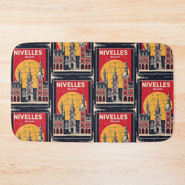 Item preview, Nivelles Belgium 1950s Vintage Travel Tourism designed and sold by TravelersGems.