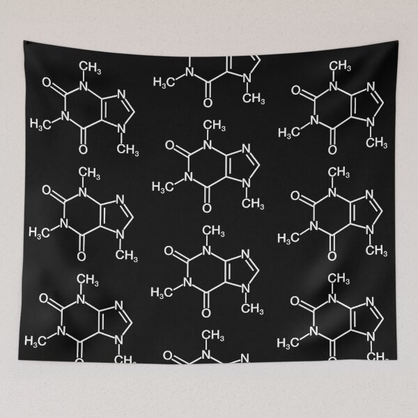 Item preview, Caffeine Chemical Structure designed and sold by RecoveryGift.