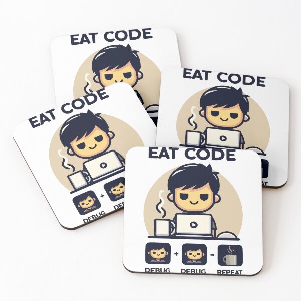 Item preview, Eat Code Debug Repeat – Funny Programmer Coding Routine Design designed and sold by Design-Pro-21.