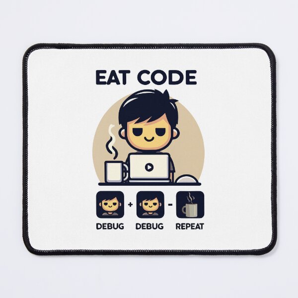 Item preview, Eat Code Debug Repeat – Funny Programmer Coding Routine Design designed and sold by Design-Pro-21.