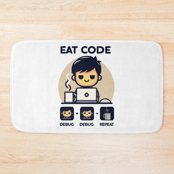 Item preview, Eat Code Debug Repeat – Funny Programmer Coding Routine Design designed and sold by Design-Pro-21.