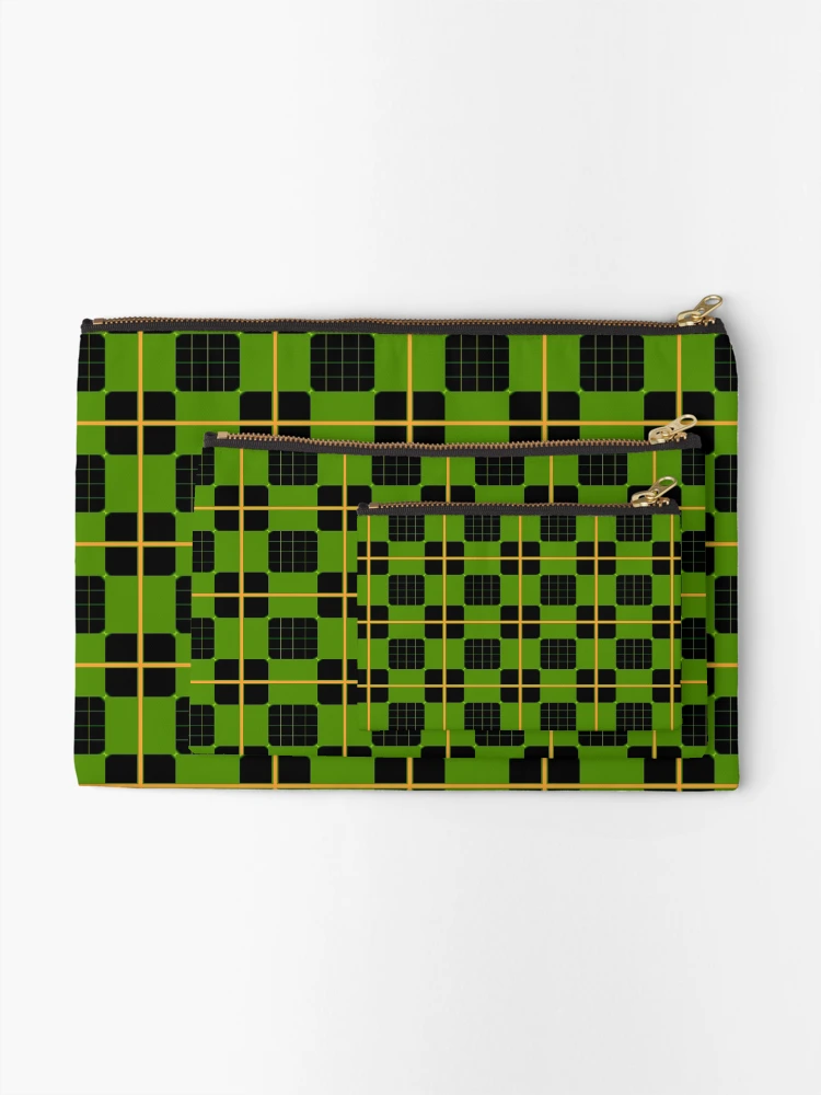 Thumbnail 2 of 4, Zipper Pouch, Geometric Patterns Using Square And Lines Design 6 designed and sold by ClassyPatterns.