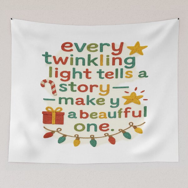 Item preview, Twinkling Lights Christmas Quote – Beautiful Holiday Typography designed and sold by Gurjeetpixelart.