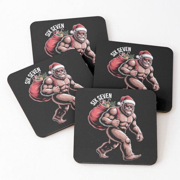 Item preview, Bigfoot Santa Carrying Sack Funny Christmas 6 7 Design designed and sold by MTJ-Mushrooms.