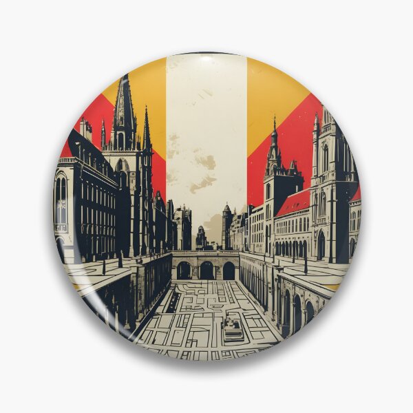 Item preview, Mons Belgium 1950s Vintage Travel Tourism designed and sold by TravelersGems.