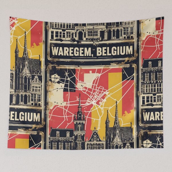 Item preview, Waregem Belgium 1950s Vintage Travel Tourism designed and sold by TravelersGems.
