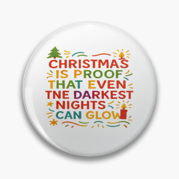 Item preview, Glowing Nights Christmas Quote – Inspirational Holiday Art designed and sold by Gurjeetpixelart.