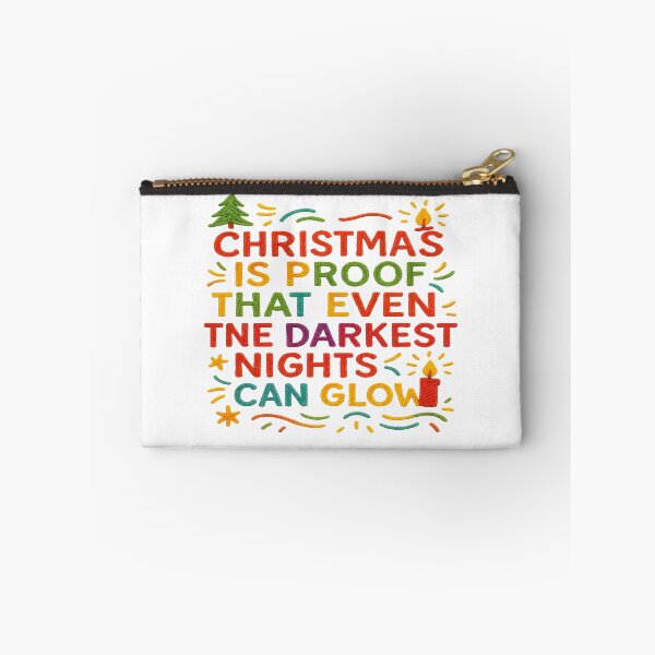 Item preview, Glowing Nights Christmas Quote – Inspirational Holiday Art designed and sold by Gurjeetpixelart.
