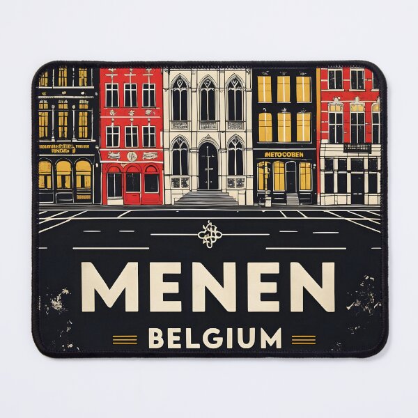Item preview, Menen Belgium 1950s Vintage Travel Tourism designed and sold by TravelersGems.