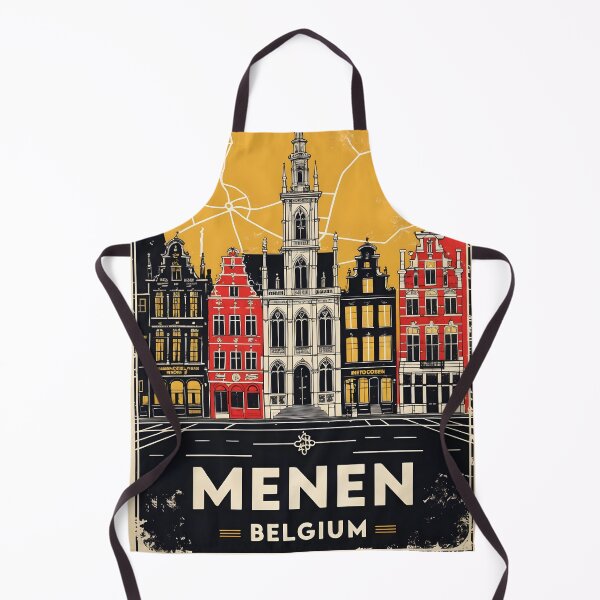 Item preview, Menen Belgium 1950s Vintage Travel Tourism designed and sold by TravelersGems.
