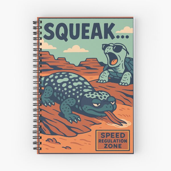 Item preview, Squeak Gila Monster and Tortoise Desert Speed Zone Design designed and sold by WildlifeInc.