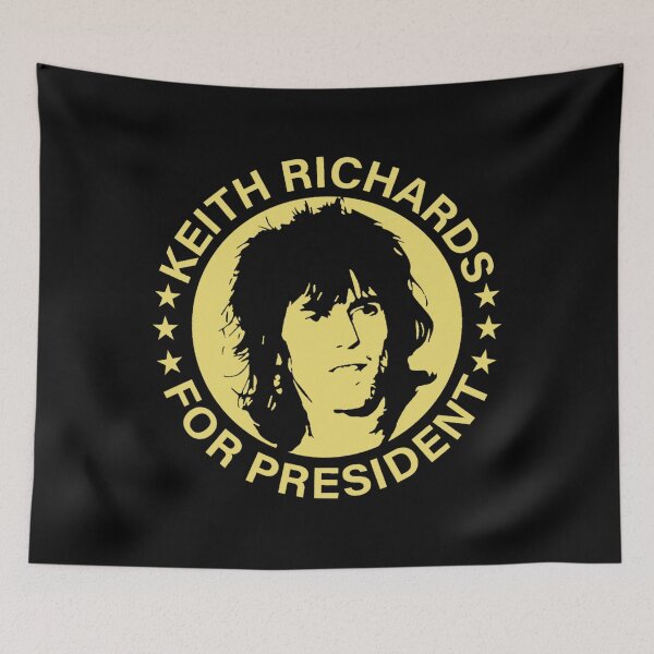 Item preview, Kéith Richárds  For President Star Yellow Fan Music Classic designed and sold by Barrytasop.