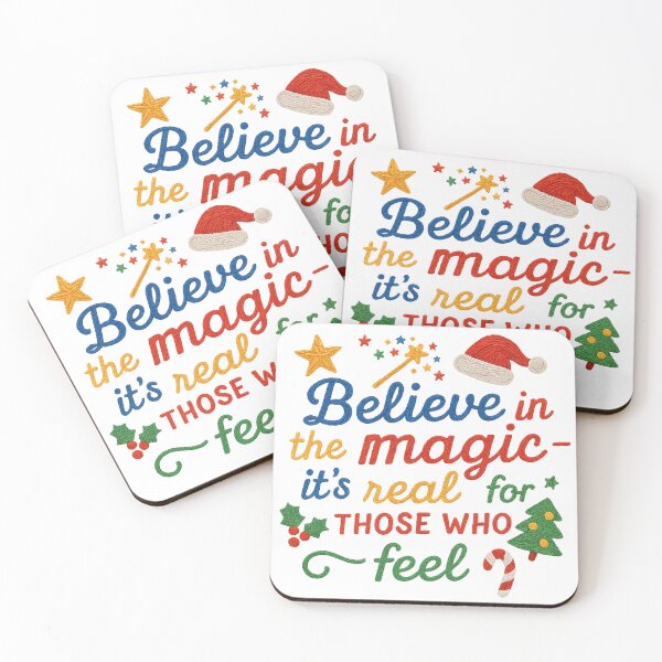 Item preview, Believe in the Magic Quote – Festive Holiday Typography designed and sold by Gurjeetpixelart.