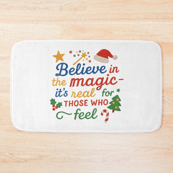 Item preview, Believe in the Magic Quote – Festive Holiday Typography designed and sold by Gurjeetpixelart.