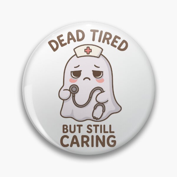 Item preview, Cute Tired Ghost Nurse – Dead Tired But Caring designed and sold by SidTastic .