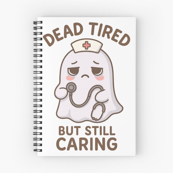 Item preview, Cute Tired Ghost Nurse – Dead Tired But Caring designed and sold by SidTastic .