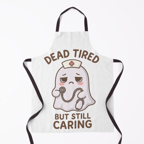 Item preview, Cute Tired Ghost Nurse – Dead Tired But Caring designed and sold by SidTastic .