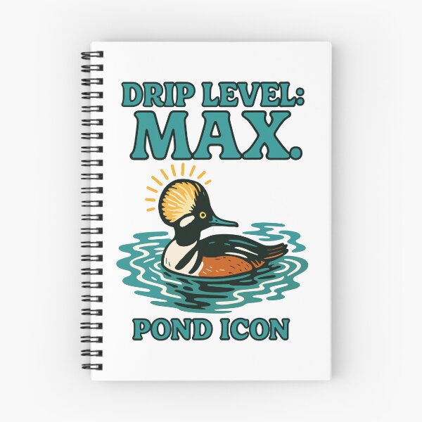 Item preview, Drip Level: Max – Hooded Merganser Pond Icon designed and sold by WildlifeInc.