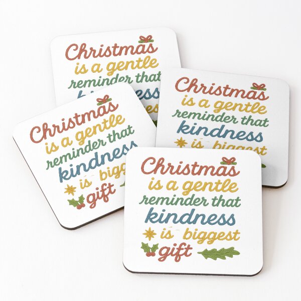 Item preview, Kindness is the Gift Christmas Quote – Inspirational Holiday Art designed and sold by Gurjeetpixelart.