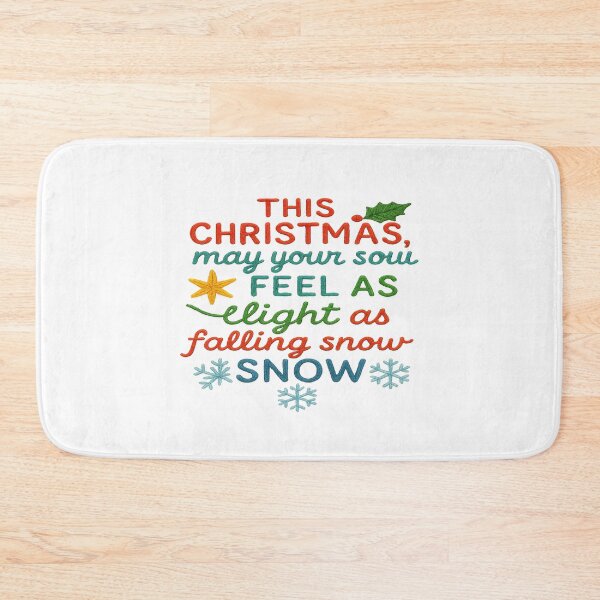 Item preview, Light as Snow Christmas Quote – Inspirational Winter Art designed and sold by Gurjeetpixelart.