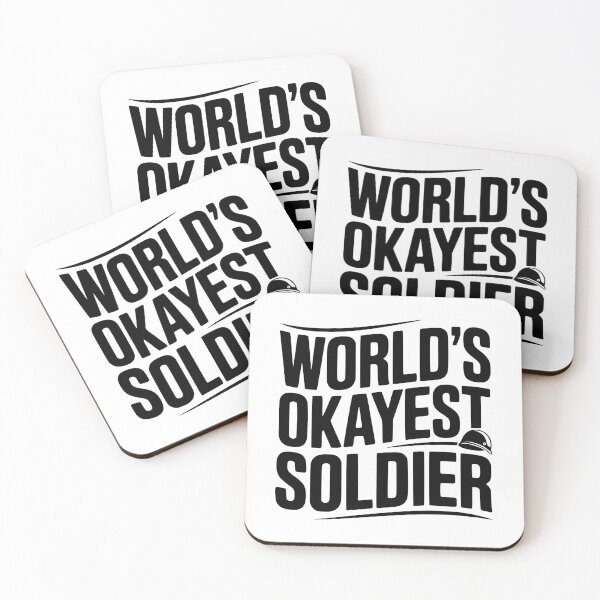Item preview, World’s Okayest Soldier designed and sold by Frank Ring.