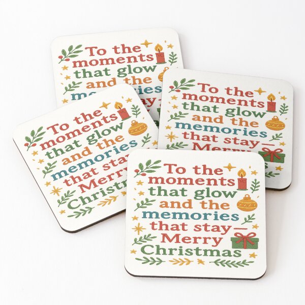 Item preview, Glowing Moments Christmas Quote – Festive Memory Art designed and sold by Gurjeetpixelart.