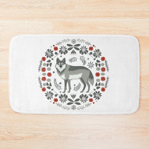 Item preview, Scandinavian folk art, Christmas Wolf designed and sold by xiao xuans.