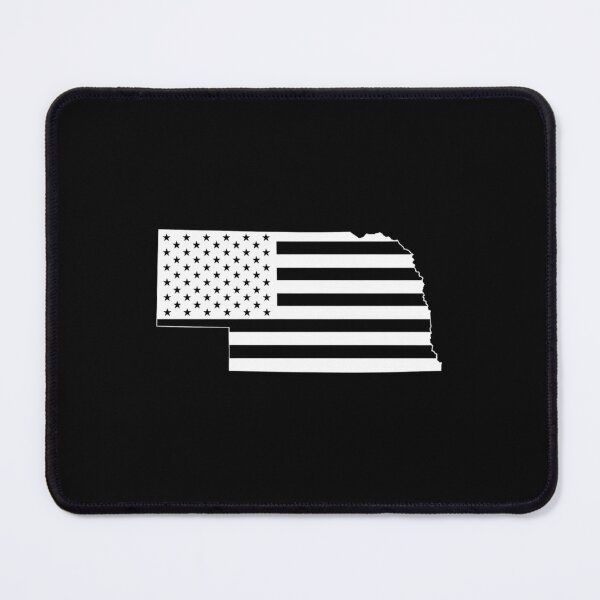 Item preview, Nebraska USA Flag Silhouette – Stars and Stripes State Outline designed and sold by Paper Drip.