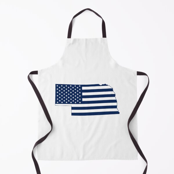 Item preview, Nebraska USA Flag Silhouette – Stars and Stripes State Outline designed and sold by Paper Drip.