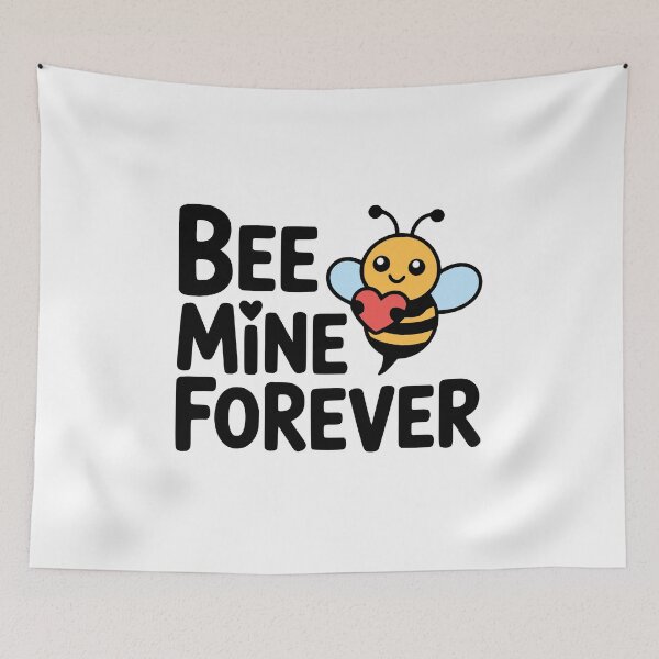 Item preview, Bee Mine Forever! Cute Bee Pun designed and sold by PMCreative.