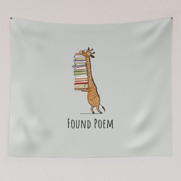 Item preview, Funny Giraffe Holding a Stack of Books - Found Poem - Book Lover Gift, Phones Cases And Other Gift designed and sold by MemWear.
