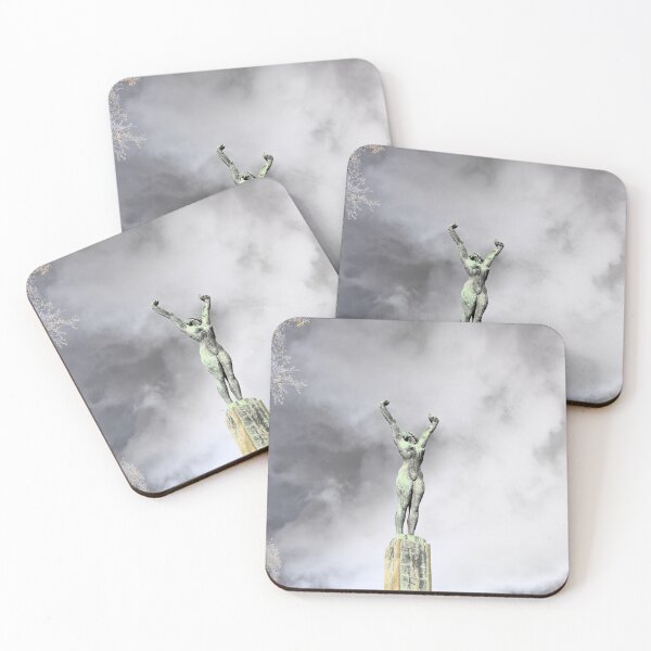 Item preview, Good morning Zurich – Woman statue in the sky / Swiss Artwork Photography designed and sold by Raphael Wolf.