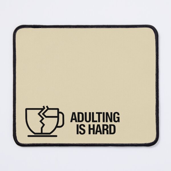 Item preview, Adulting Is Hard Broken Coffee Cup Minimalist Design designed and sold by SplashTastic.