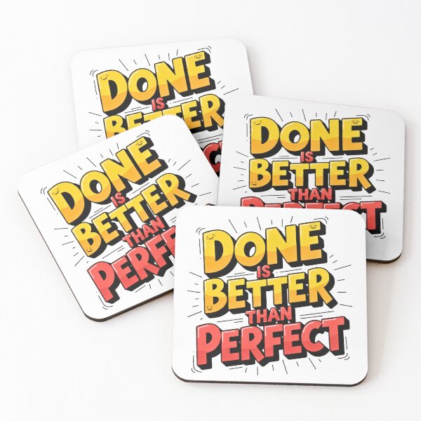 Item preview, Done Is Better Than Perfect – Motivational Quote Design designed and sold by Kavya Art.