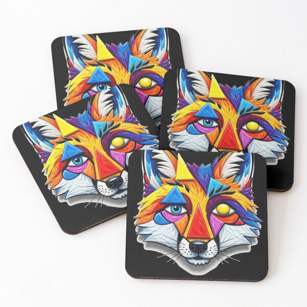 Item preview, Kaleidoscope Fox Head designed and sold by FoxVibes.