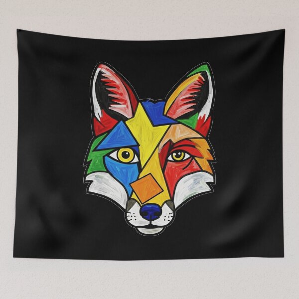 Item preview, Vibrant Cubist Fox designed and sold by FoxVibes.