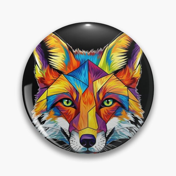 Artikelvorschau, Lebhafter geometrischer Fuchs entworfen und verkauft von FoxVibes.