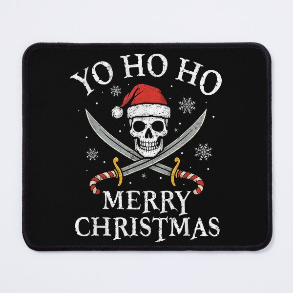 Item preview, Yo Ho Ho Merry Christmas, Pirate Skull And Candy Cane Swords Holiday designed and sold by Suzu Comena.