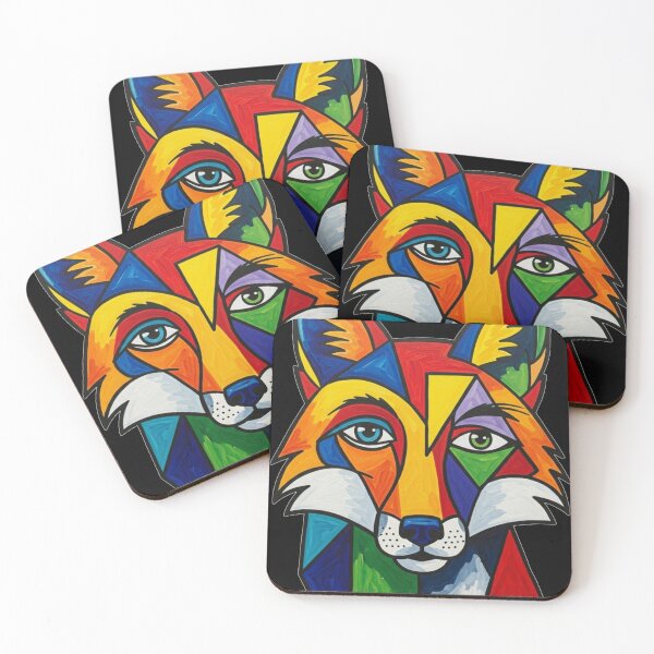 Item preview, Kaleidoscope Fox Portrait designed and sold by FoxVibes.