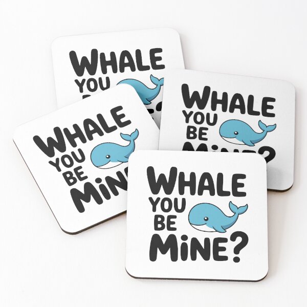 Item preview, Whale You Be Mine! Cute Whale Pun designed and sold by PMCreative.