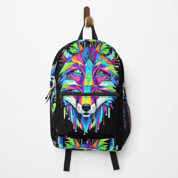 Item preview, Neon Cybernetic Fox Spirit designed and sold by FoxVibes.