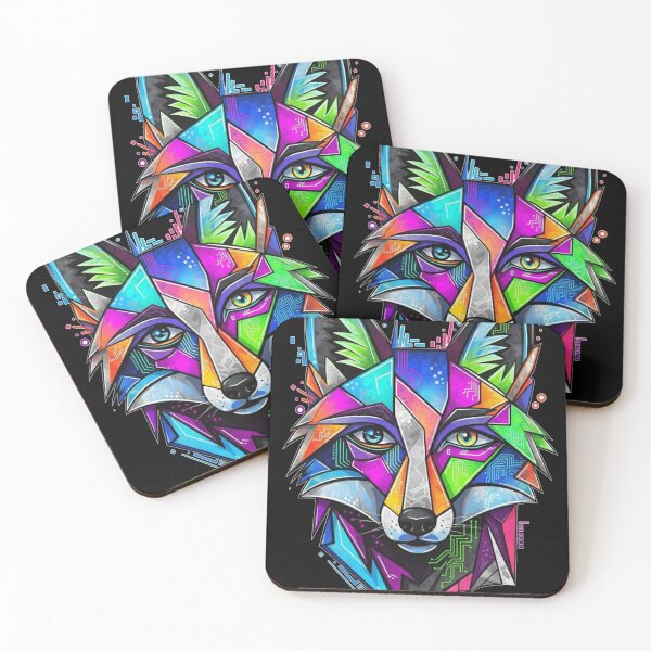 Item preview, Vibrant Cybernetic Fox Art designed and sold by FoxVibes.