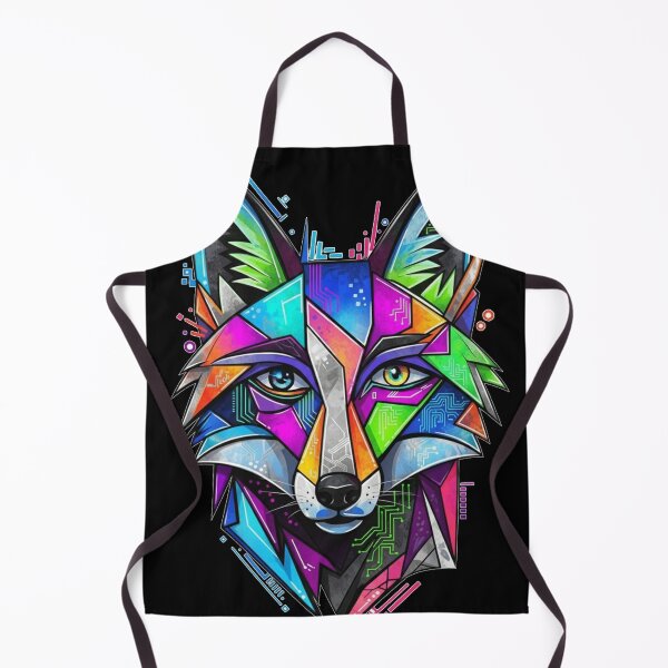 Item preview, Vibrant Cybernetic Fox Art designed and sold by FoxVibes.