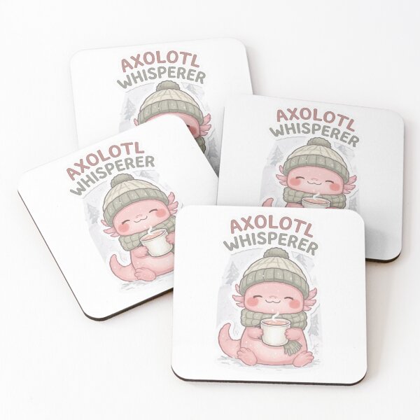 Item preview, Cute Christmas Axolotl Whisperer – Cozy Kawaii Axolotl Holiday Illustration – Festive Animal Lover Gift designed and sold by MadeByACJ.