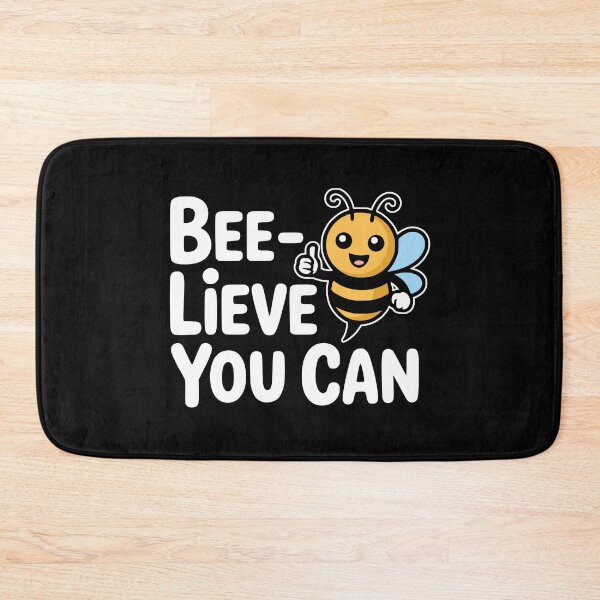 Item preview, Bee-Lieve You Can! Funny Bee Pun designed and sold by PMCreative.