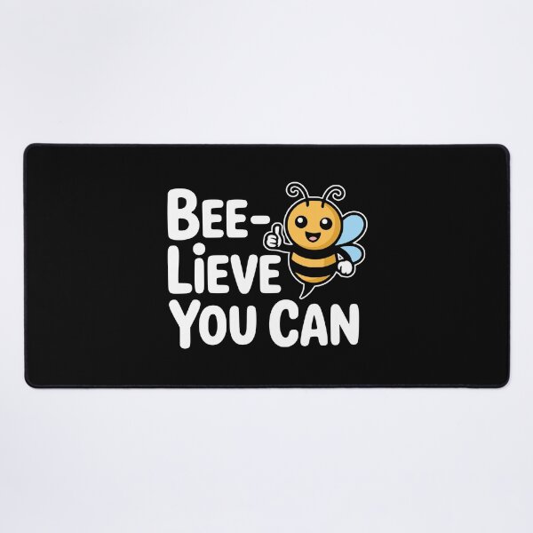 Item preview, Bee-Lieve You Can! Funny Bee Pun designed and sold by PMCreative.