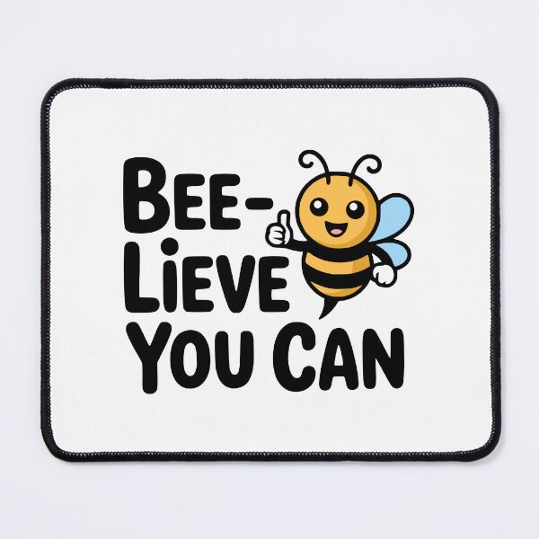 Item preview, BeeLieve You Can! Cute Bee Pun designed and sold by PMCreative.