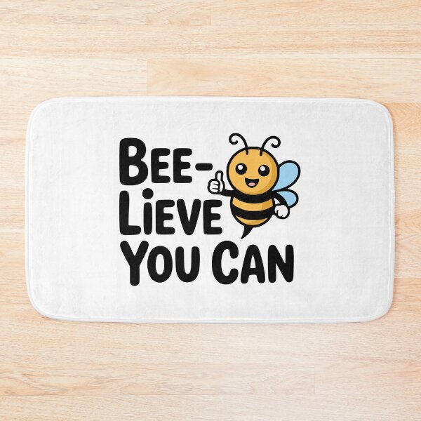 Item preview, BeeLieve You Can! Cute Bee Pun designed and sold by PMCreative.