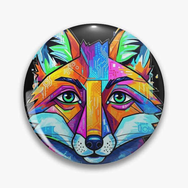 Item preview, Vibrant Tech Fox designed and sold by FoxVibes.