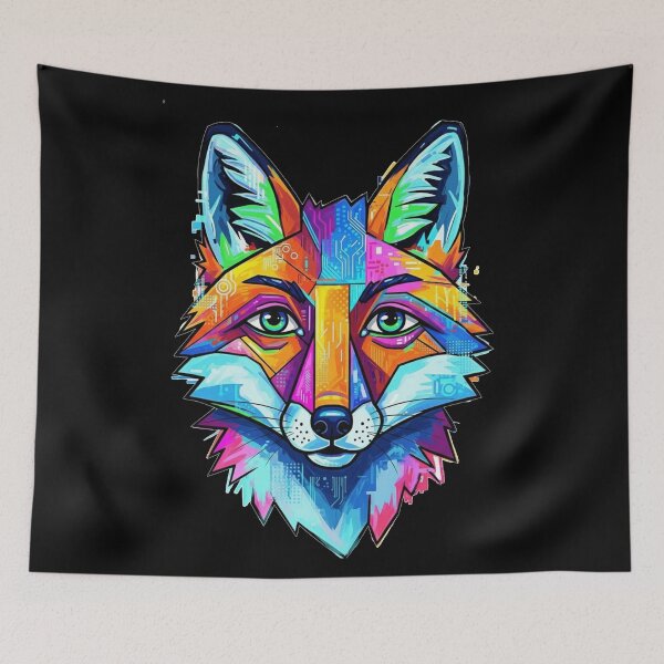 Item preview, Vibrant Tech Fox designed and sold by FoxVibes.